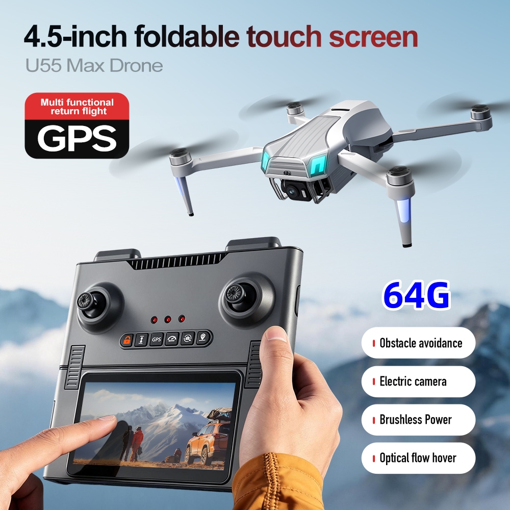 NCZOBOE U55  GPS Drone with Sc - đánh giá và giá Drone Gimbal 2 Axis
