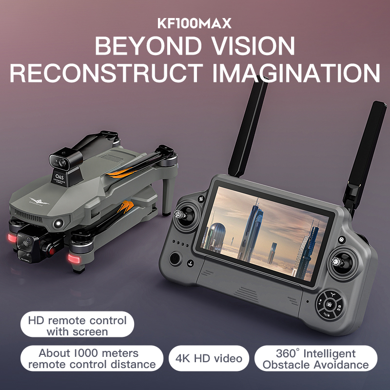 KF100 MAX GPS Drone 4K Camera  - đánh giá và giá Drone Gimbal Brushless